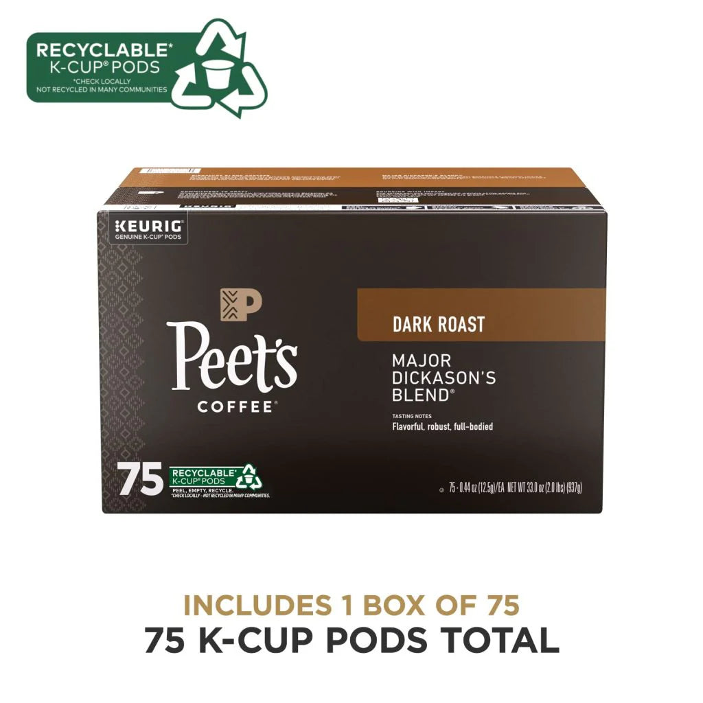 Peet’s Coffee Major Dickason’s Blend Dark Roast K-Cup Pods