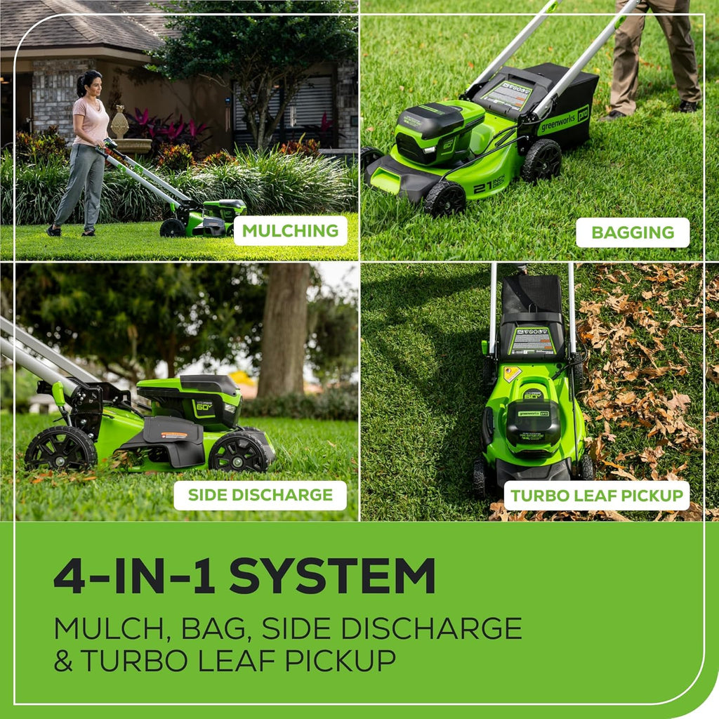 Greenworks 60V 21” Cordless Lawn Mower